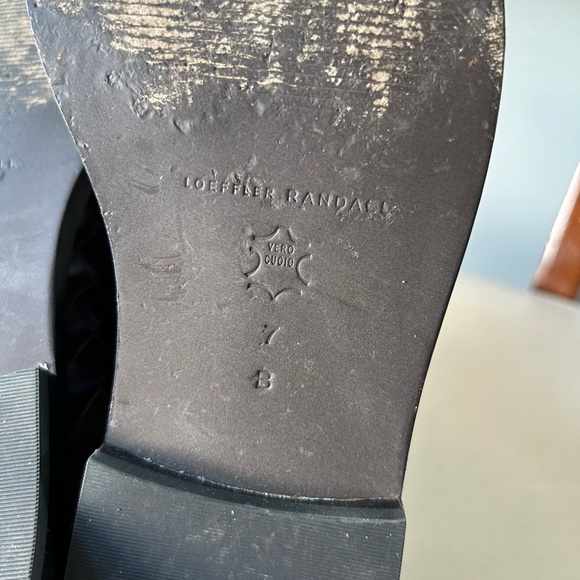 Loeffler Randall brown woven leather loafers - Picture 6 of 6